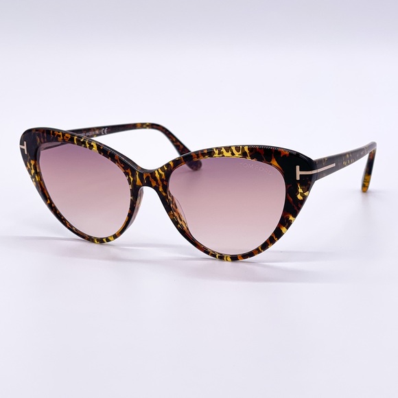 NEW TOM FORD HARLOW TF869 52F WOMEN CAT EYE SUNGLASSES TOM FORD FT0869/S - Picture 1 of 9